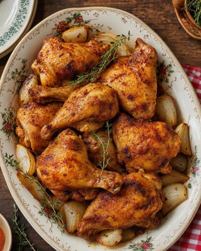 Soul food baked chicken
