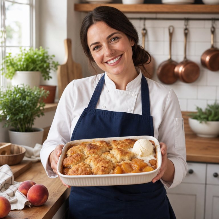 Texas Peach Cobbler — Chef Emily