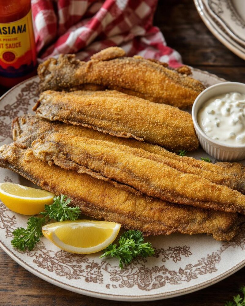 Soul food fried whiting fish