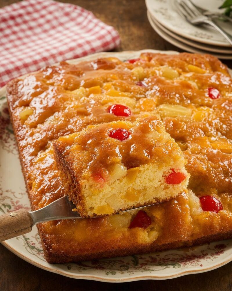 Soul food fruit cocktail cake