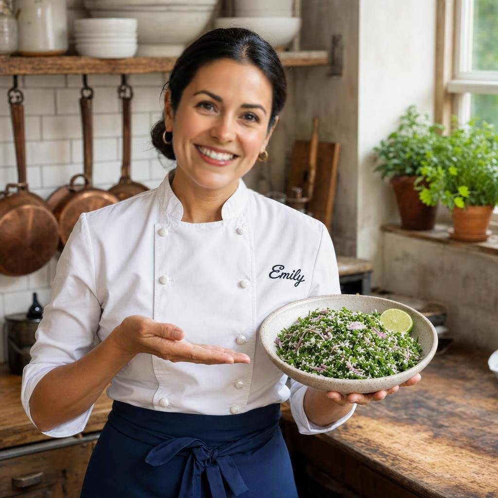 Chef Emily presents Gotu Kola Sambol