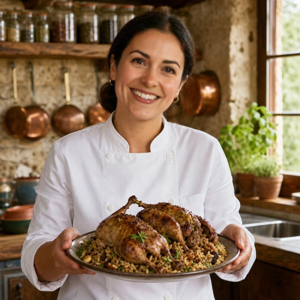 Chef Emily presents Hamam Mahshi (Stuffed Squab)
