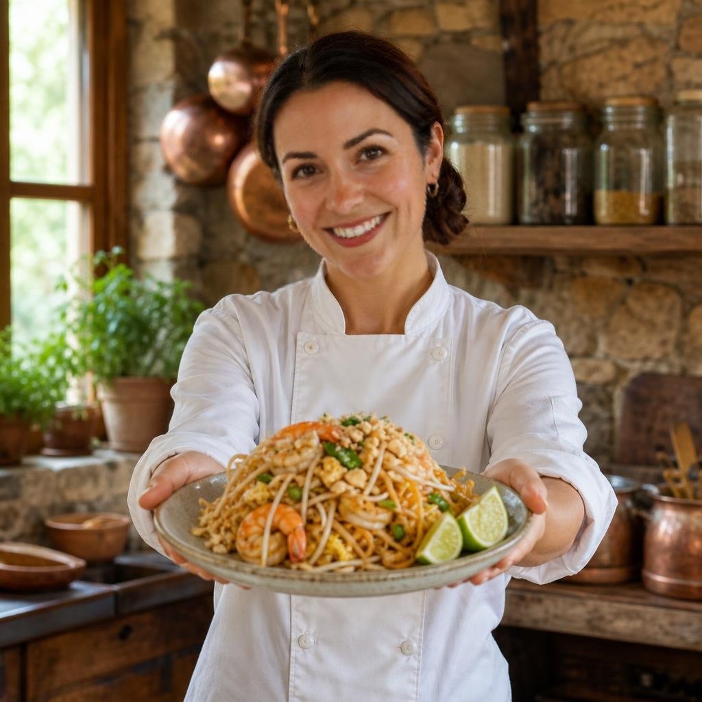 Chef Emily presents Pad Thai