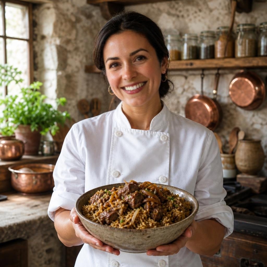 Chef Emily presents Pilau (Spiced Beef and Rice)