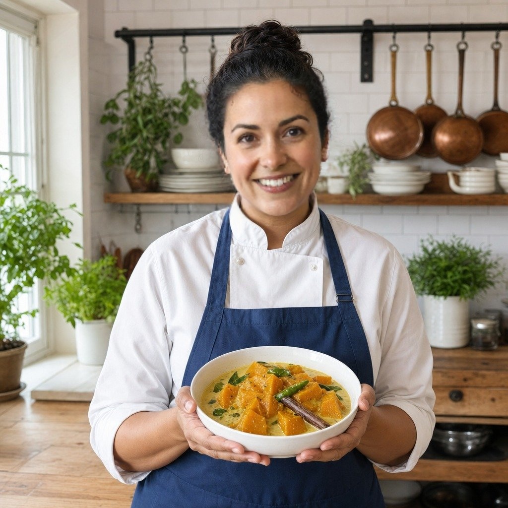 Chef Emily présente le curry de potiron