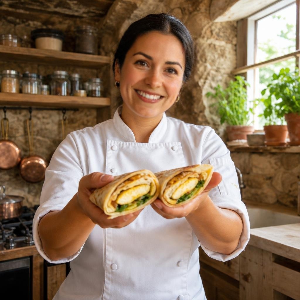 Chef Emily presents Rolex (Chapati Egg Roll)