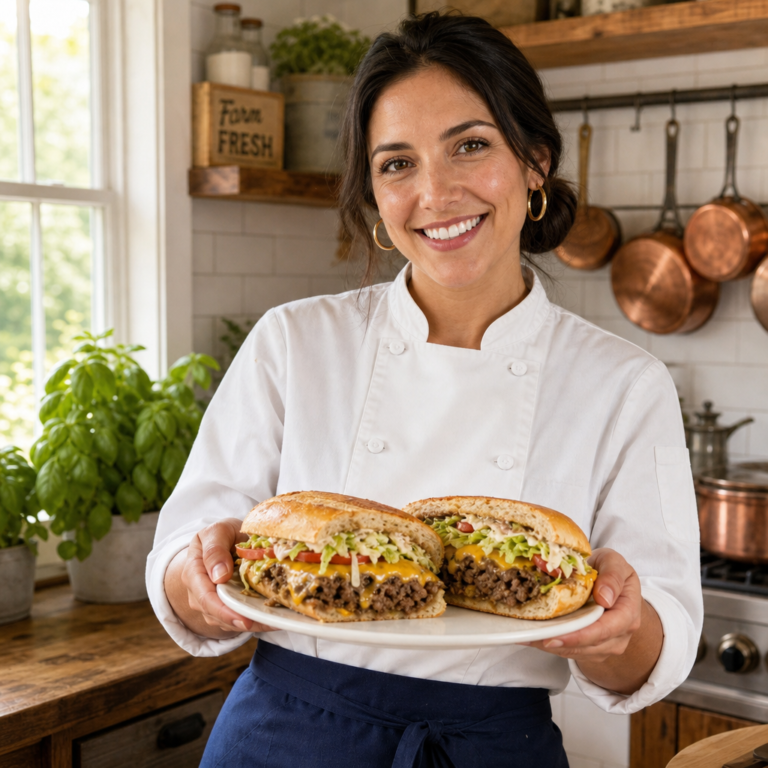 Chopped Cheese Sandwich by Chef Emily