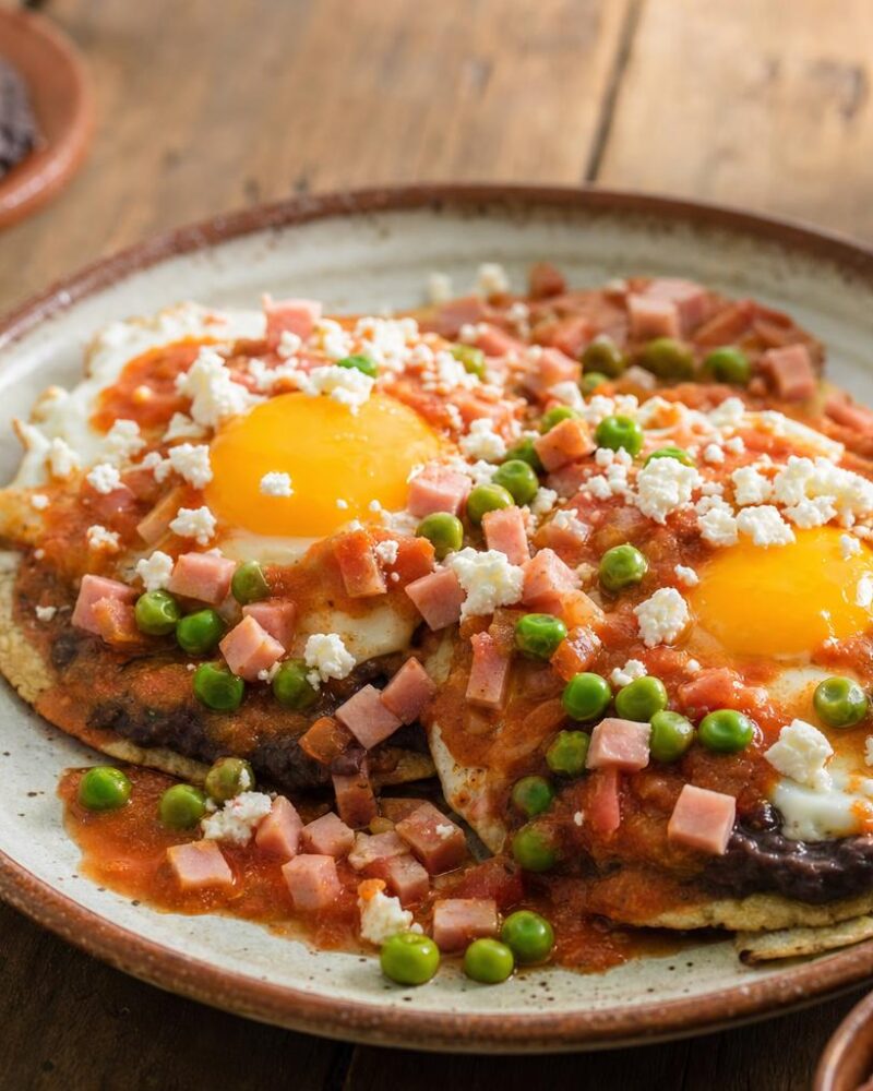 Huevos Motuleños - Yucatecan fried egg breakfast