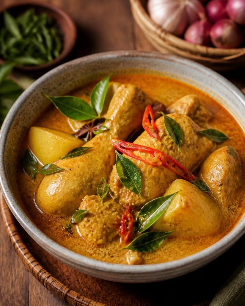 Kari Ayam - Malaysian chicken curry in coconut milk