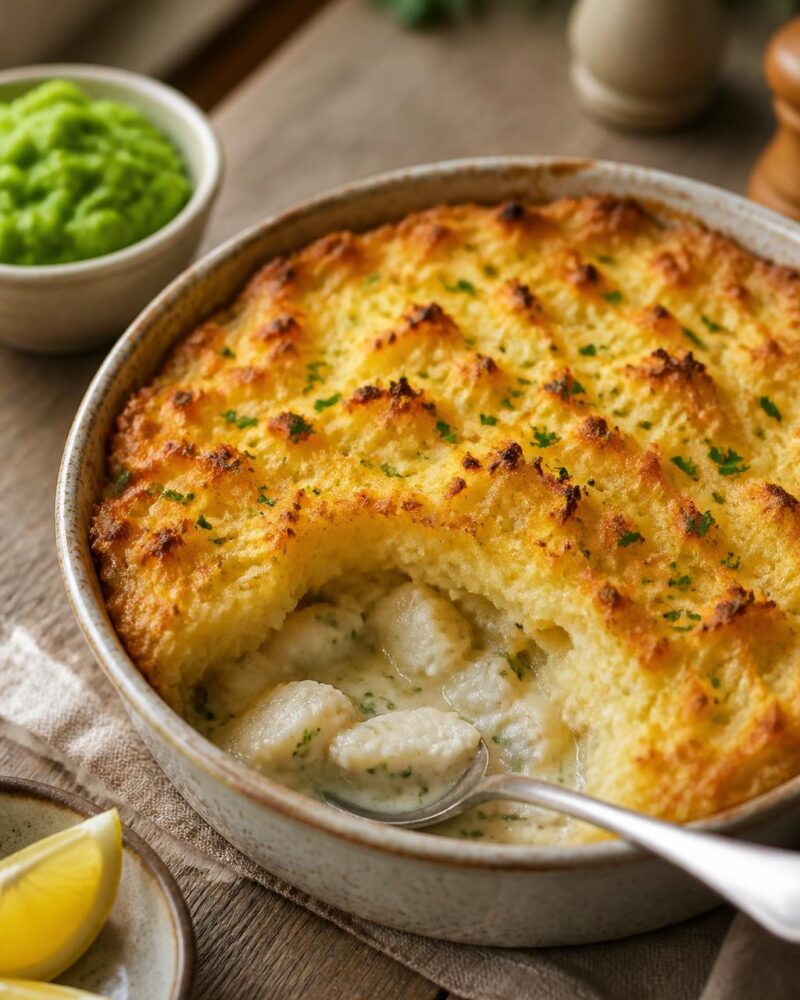 Fish and Chips-Style Fish Pie