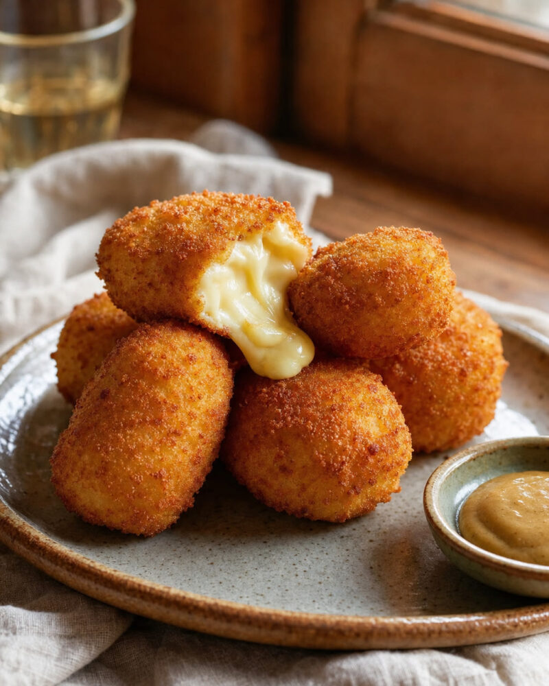 Malakoff, beignets de fromage Gruyère croustillants et fondants