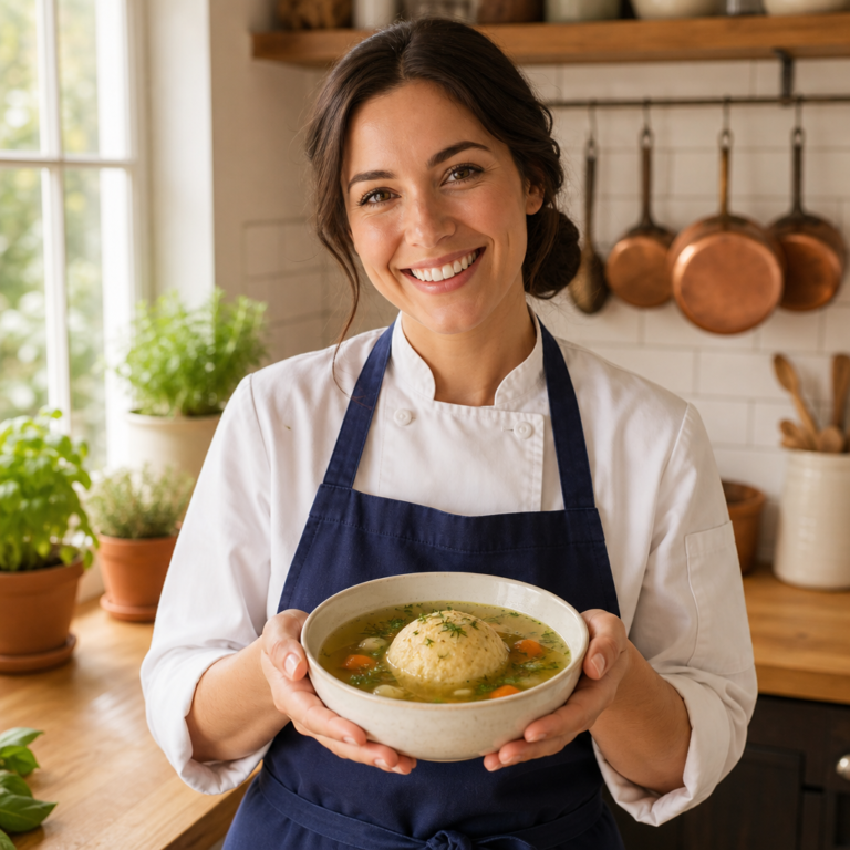 Matzo Ball Soup by Chef Emily
