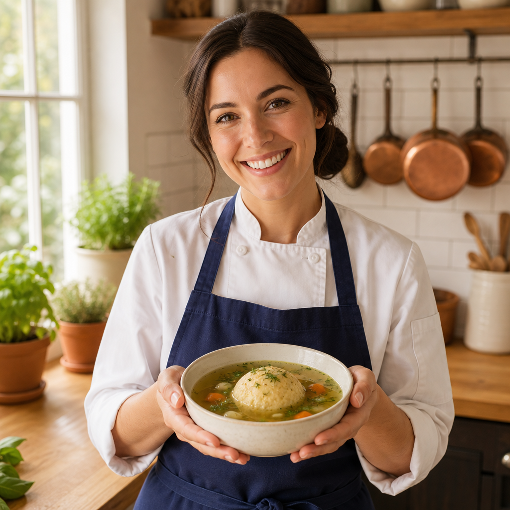 Chef Emily presents Matzo Ball Soup