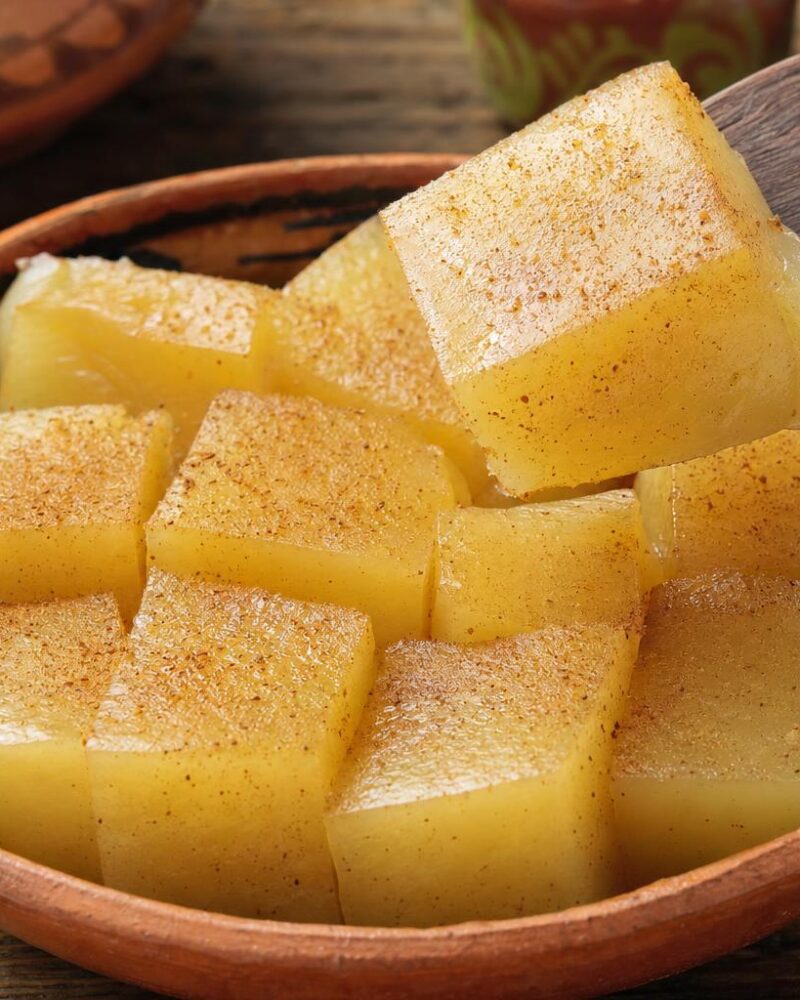 Oaxacan nicuatole corn pudding dessert with cinnamon