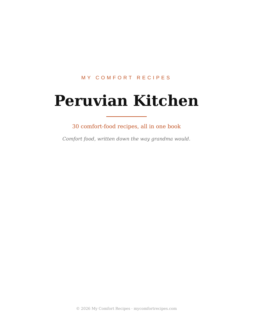 Peruvian Kitchen