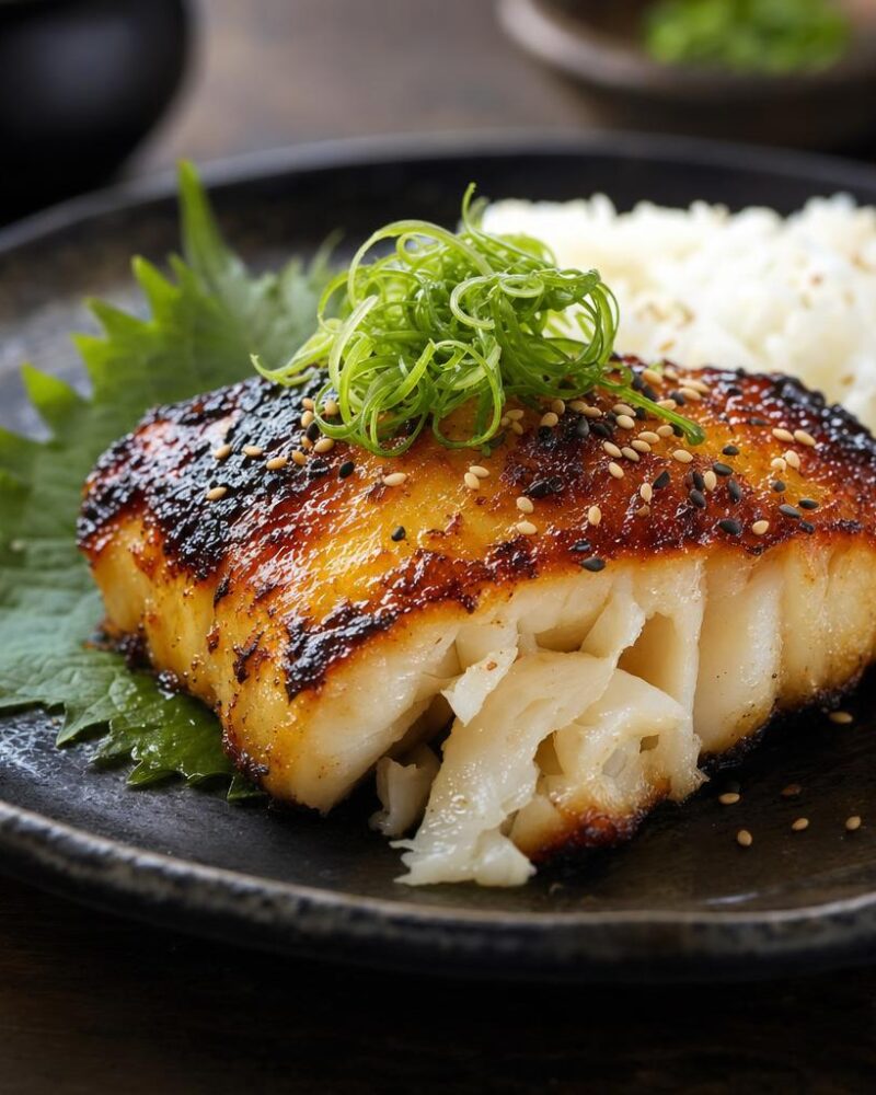Sablefish Miso - caramelized miso-glazed sablefish with buttery flaky flesh