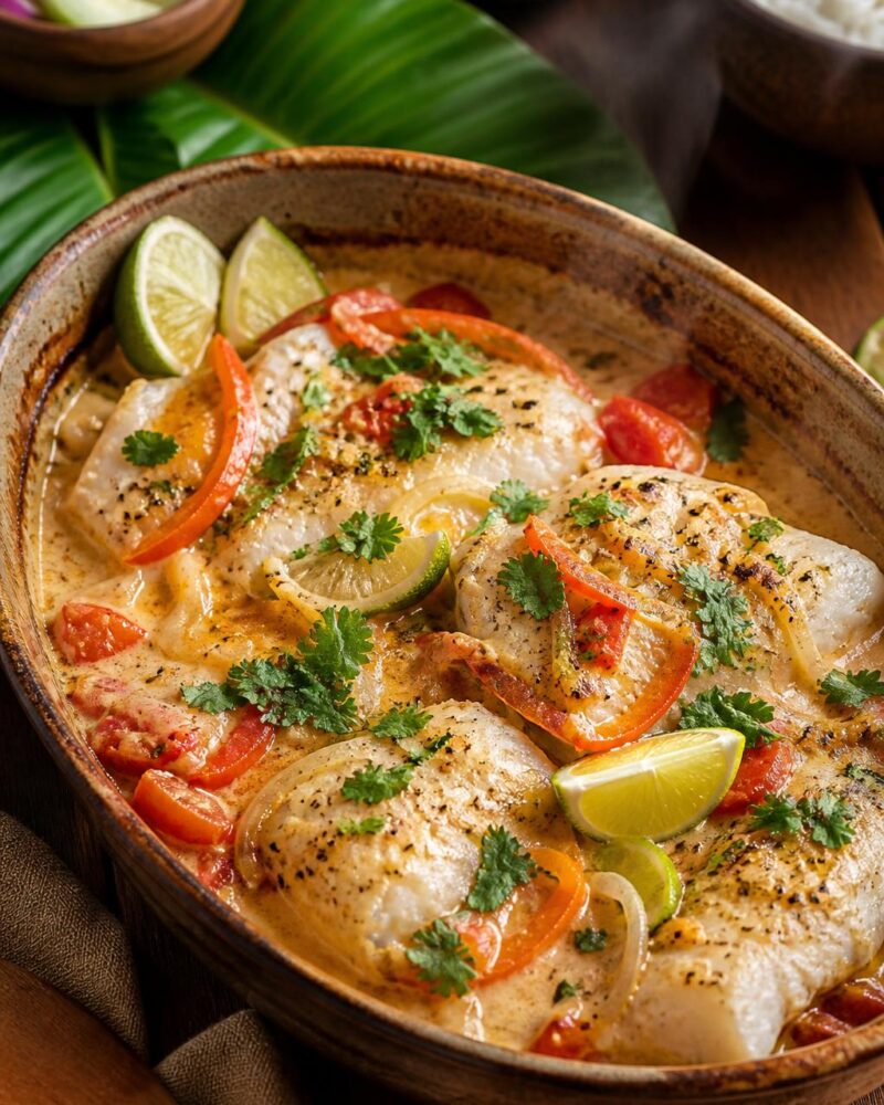 Samoan Baked Fish in Coconut Cream (I'a Tao)