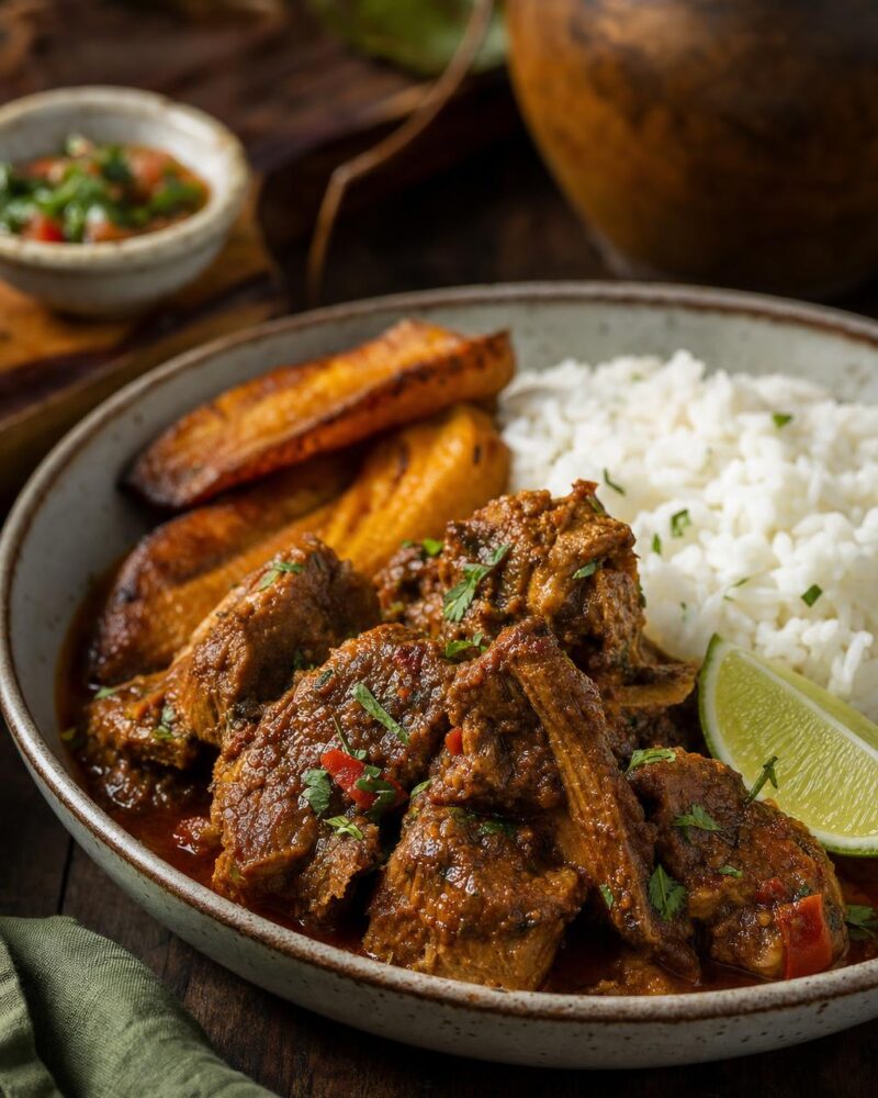 Seco de Chivo - Goat Stew in Beer Sauce