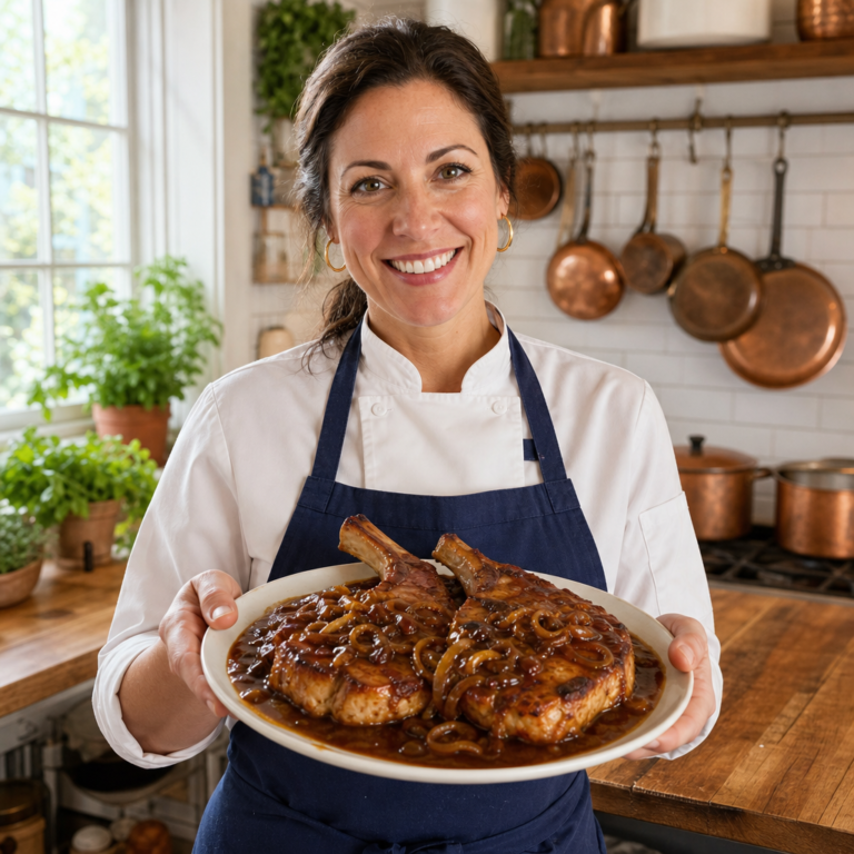 Côtelettes de porc mijotées by Chef Emily