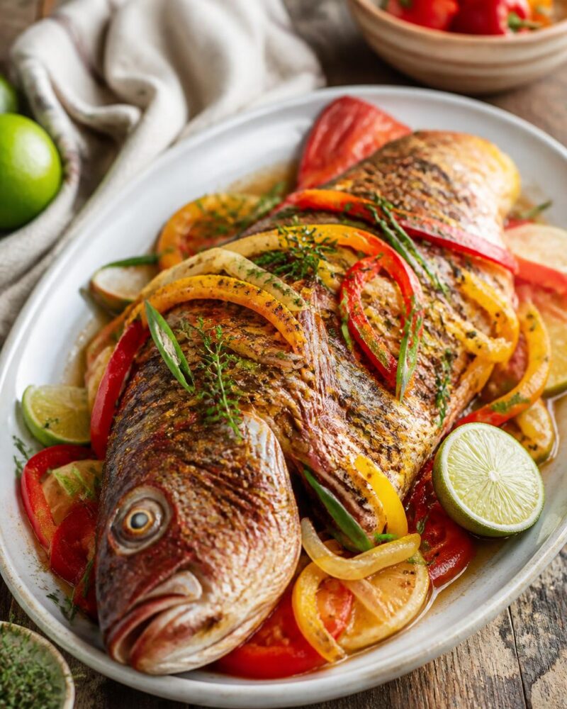 Steamed Fish Jamaïcain - Jamaïcain recipe