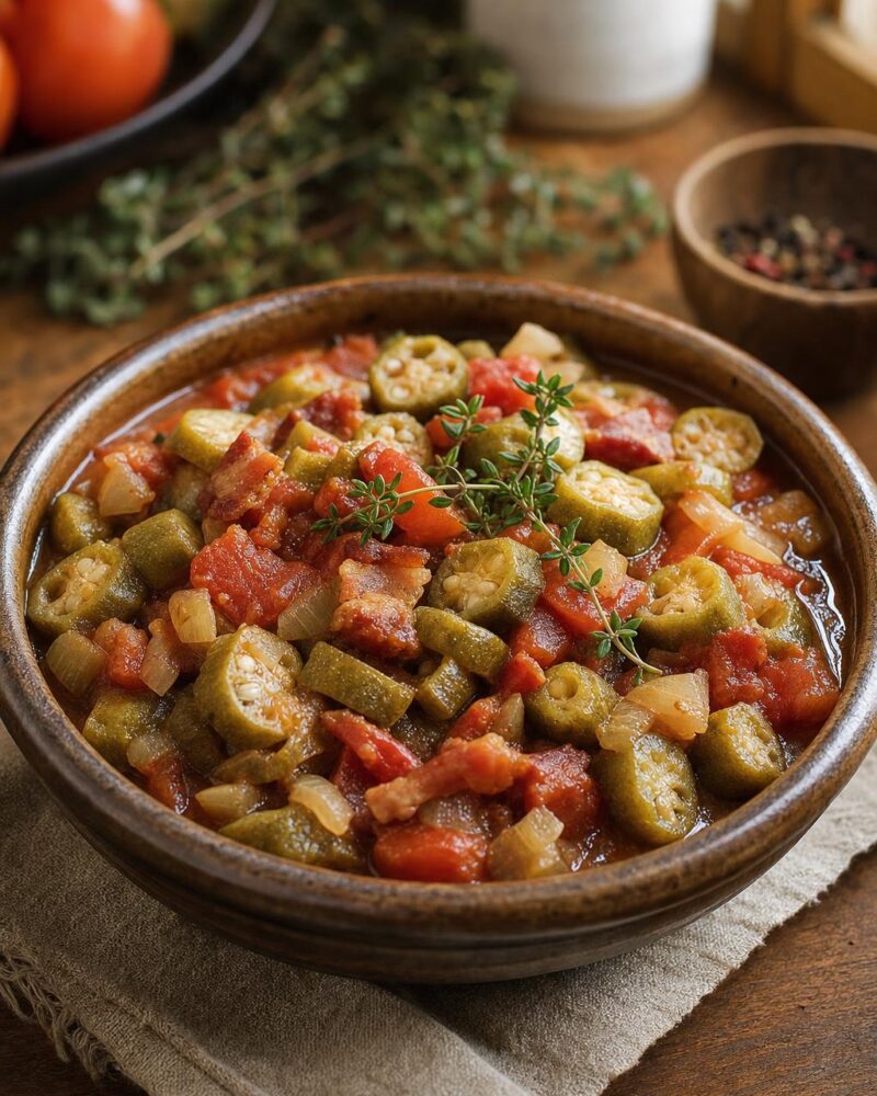 Stewed Okra and Tomatoes