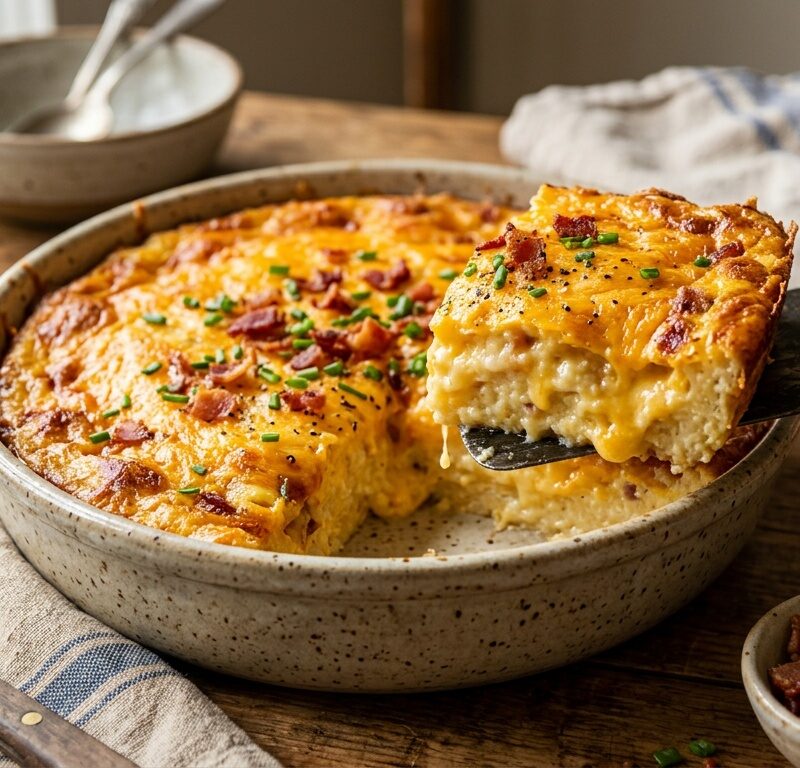 Southern Cheese Grits Casserole