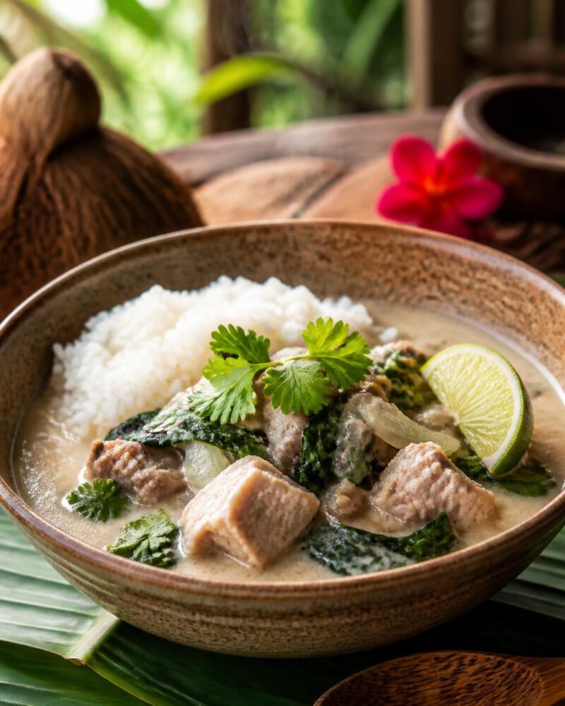 Pork in Coconut Milk (Puaka Mo Lolo)