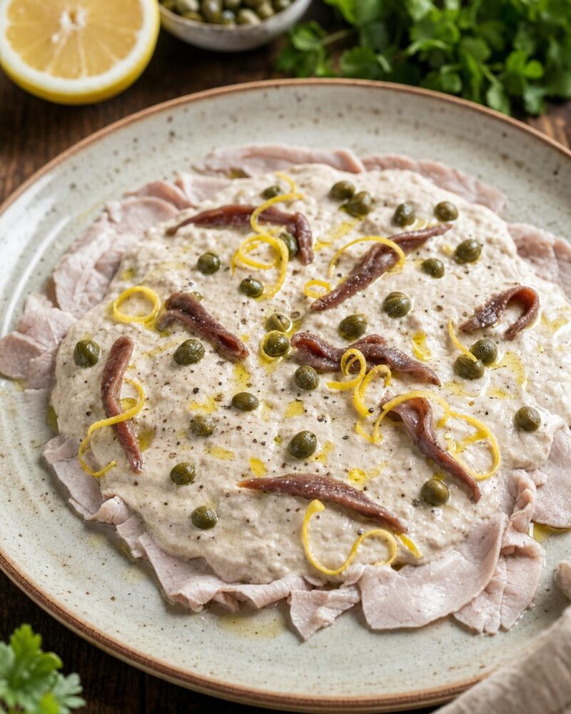 Vitello Tonnato - cold sliced veal with creamy tuna-caper sauce