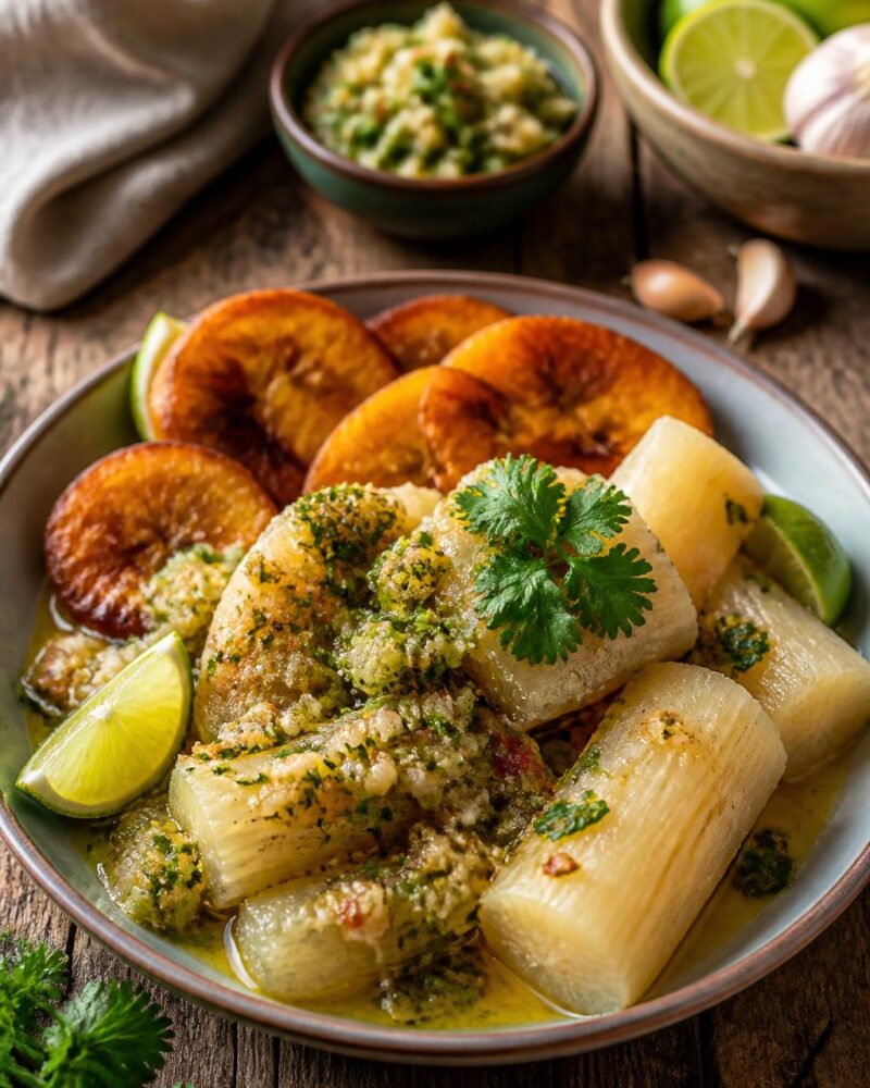 Yuca al Mojo Puertorriqueña - Portoricain recipe